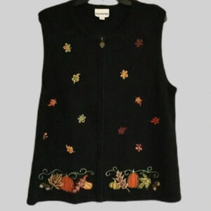 Grandmacore Autumn Leaves Vest